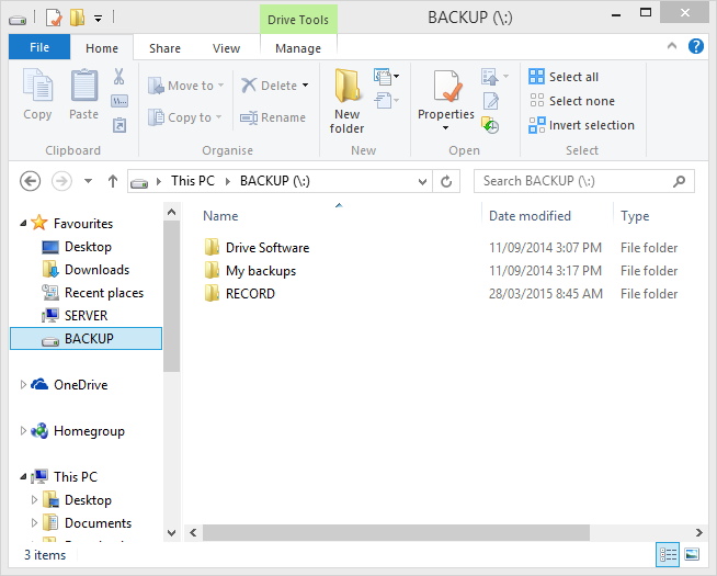 acronis unmount usb backup drive after operation